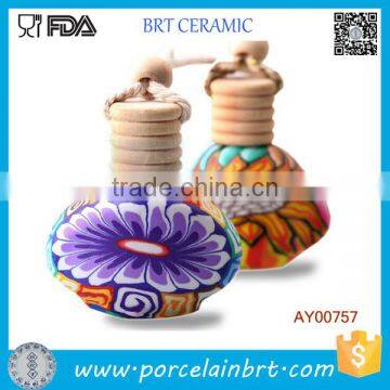 Beautiful colors empty ceramic perfume bottles