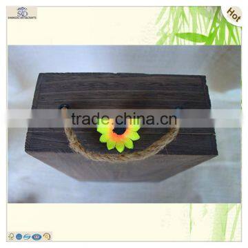 Silk Printing Laser Engraving Antique Color Wine Case Box photo-2