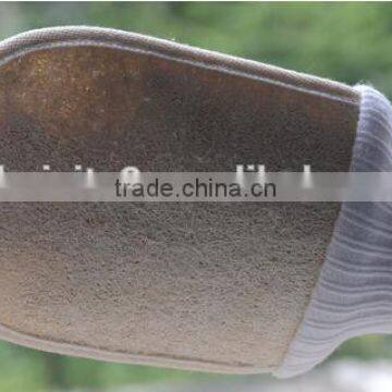 Cy296 Natural Loofah Bath Sponge Gloves Pouf Shower Body Scrubber photo-3