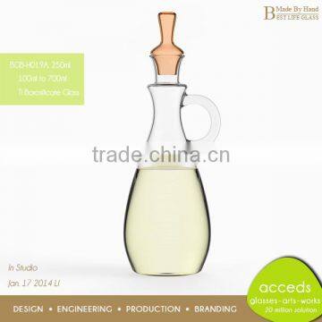 Made by Hand Clear Oil Glass Bottles 250Ml