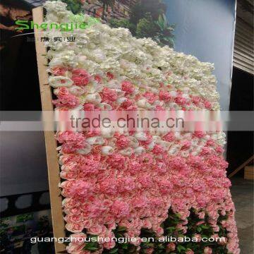 SJLJ01136 Hand Make Artificial Flower Wall as Wedding Decoration Backdrop photo-4