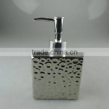 stocked ceramics silver color bath jar with mordern design