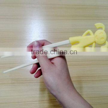 Melamine Chopsticks With Happy Girl Silicone Helper for Kids photo-6