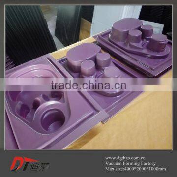 custom ABS purple drink tray of cinerama by vacuum forming