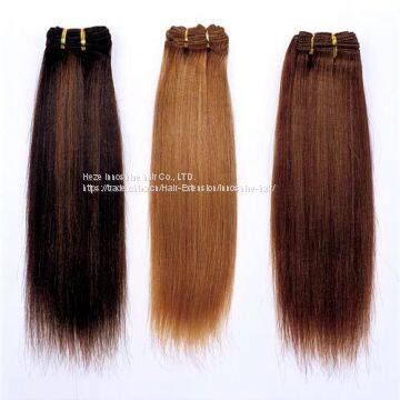 Innoshinehair Brown Remy Human Hair Weft Hair Weaving photo-4