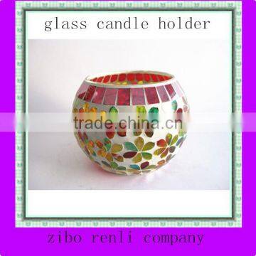 Irridescent Sphere Handmade Decorative Mosaic Mercury Glass Votives Wholesale