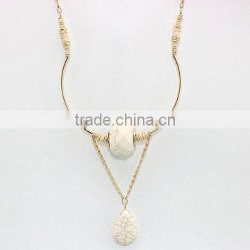 Fashion Turquoise Bar Necklace Gemstone Necklace photo-2