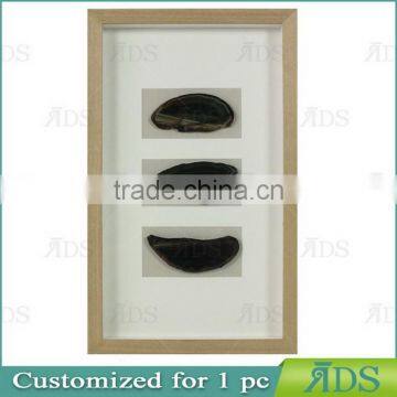 Shadow Box Picture Frame With Colorful Natural Agate Stone photo-4