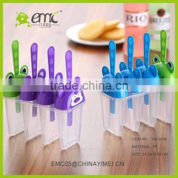 4 Set Diy Cartoon Style Plastic Ice Cream Mold and Juice Mould With Print Logo photo-5