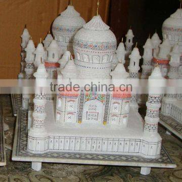 Handcrafted Marble Taj Mahal Replica Handcrafted