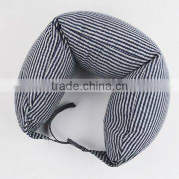 New Products no Imprinting Strip Bolster Cushion Cotton Travel Neck Sleeping Anti Wrinkle Neck Pillow Made in China photo-4
