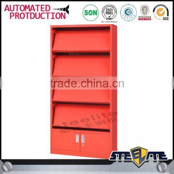 Used School Furniture for Sale 5 Layer Metal Library Magazine Rack Comic Book Display Rack photo-4