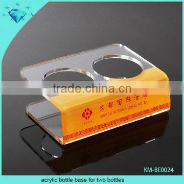 acrylic bottle base for two bottles