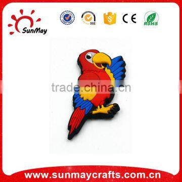 Wholesale parrot animal 3d pvc fridge magnet for sale