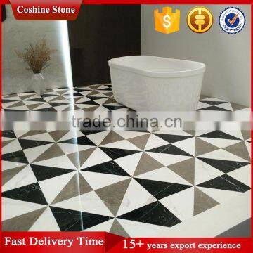 Hotel Super Glossy Mixed Color Glazed Marble Floor Tiles photo-2