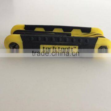 Factory Directly Evaporated Black Folding Type 8PC Allen Wrench Hex Key Hand Tool Set photo-6