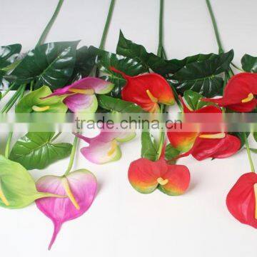 Vivid Fake Artificial Anthurium Decorative Anthurium Flower for Landscaping Decoration photo-6