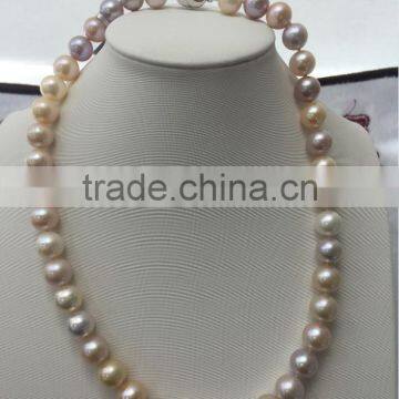 Wholesale 10-11mm Colorful Freshwater Pearl Necklace photo-2