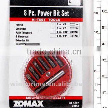 8PC POWER BIT SET