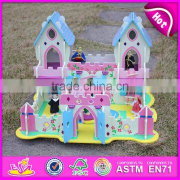 Top Fashion Kids Pretend Indoor Wooden Castle W06A001-S photo-4
