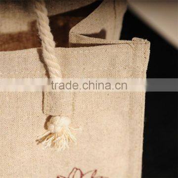 Fashion Shopping Nature Jute Tote Bag With Round Handle photo-6