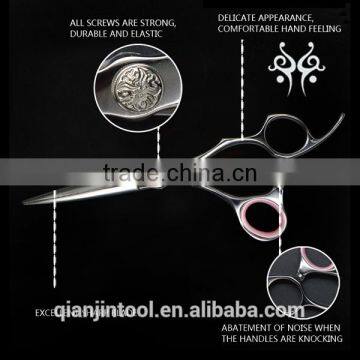 GU-575G JC158 High Quality Damascus Layer Steel Hair Cutting Scissors With Beautiful Finger photo-6