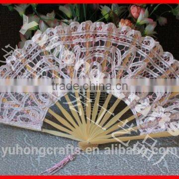 western traditional lace bride fan