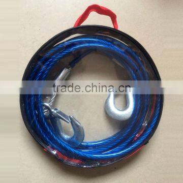 Steel Tow Rope With Hooks - Car Recovery Cable With Shackles - 1000 kg / 1500 kg / 2000 kg / 2500 kg / 3000 kg photo-3