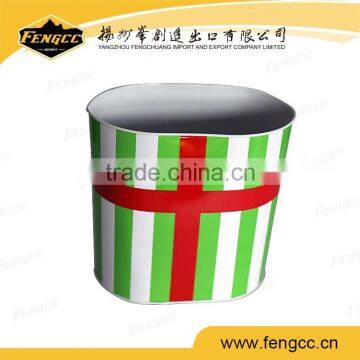 Decorative metal christams gift tin boxes for food