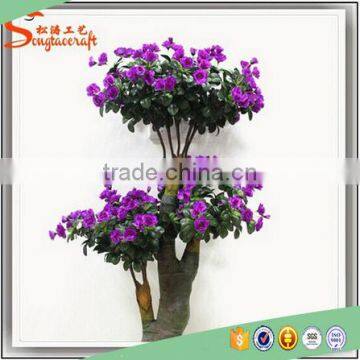 Wholesale Plastic Bonsai With China Imported Fabric Artificial Silk Rose Flowers Tree photo-2