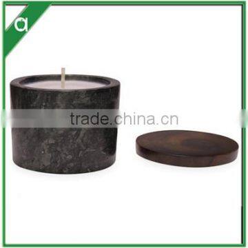 Multi Sizes of Scented Candle in Marble Vessel With Lid photo-3