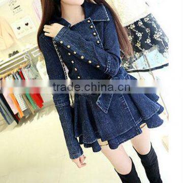 long denim coat for women's coat