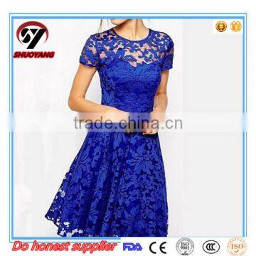 Hot Sell on Amazon High Quality Lace Casual Dresses