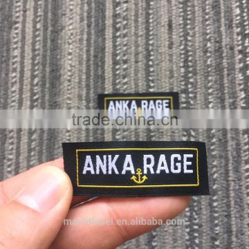 2017 custom 50d high definition clothing woven labels with high quality