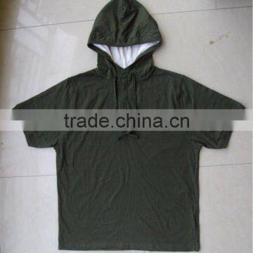 heavy jersey hooded cotton t-shirt