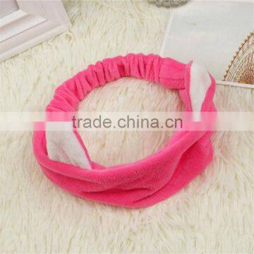 Wholesale women cheap headband Hair Band Bow For Facial Makeup good quality