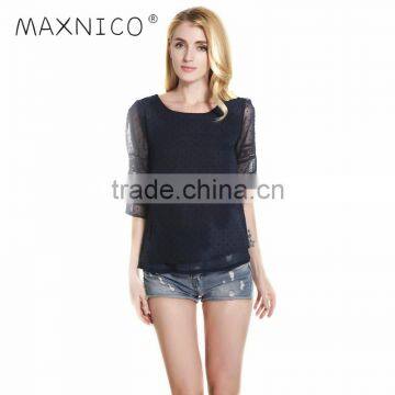 MAXNEGIO chiffon women shirt floral top quality blouse top