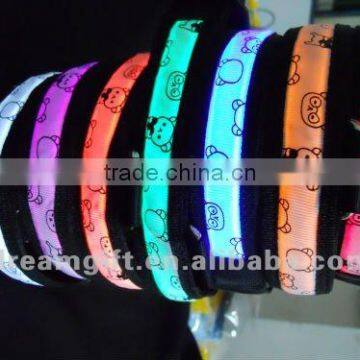 Glow in the Night Flashing Led Dog Collar 4 Size Cheap Price