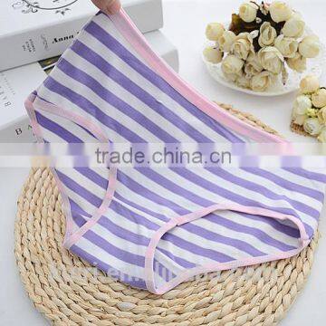 New Design Promotion Stripe Ladies Cotton Full Briefs Cheap Panties Women photo-5