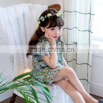 S17573A 2017 Summer Floral Clothes Princess Dresses Children Flower Girls Dresses photo-4