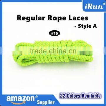 Neon Green/Yellow Yeezy Laces Hiking Boot Laces - Rope Laces Sneaker Shoelaces - Fashion Custom Polyester Round Shoelace photo-3