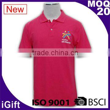 BSCI/ ISO 9001 Factory Wholesale new design color combination polo t shirt