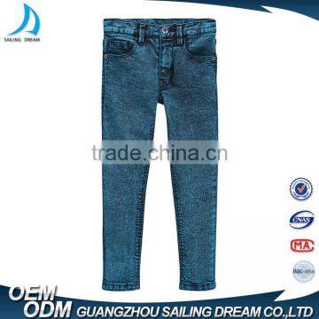 2017 Latest Design Jeans Trousers Pants New Style Hand Brush Slim Fit Kids Denim Jeans photo-2