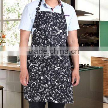 Man Cotton Canvas Black Color OEM Kitchen Bib Apron photo-2