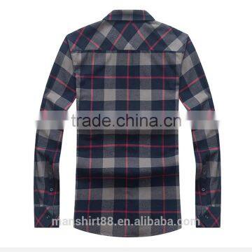 2017 Men Shirts 100% Cotton Dress Shirt Men Flannel Shirts photo-5