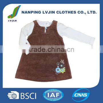 Baby Clothes Girls Cute Dress With Embroidered Flowers clothes manufacturer