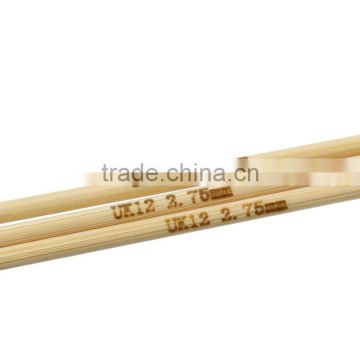 Bamboo Knitting Needles Natural Double Pointed UK12 2.75mm,15cm long,5PCs,Jewelry