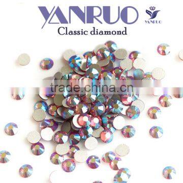 Wholesale SS16 Non Hot Fix Strass Crystal AB Color With AB Flat Back Rhinestone photo-5