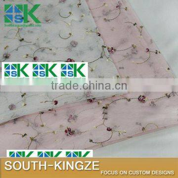 2016 Fashion Lace Fabric Exquisite Organza Jacquard Embroidery Small Multicolor Roses Fabrics DIY Clothing Accessories 2016 Fas photo-3