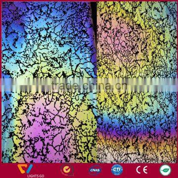 New Pattern Fantastic Rainbow Reflective Fabric for Shoes and Backpack photo-2